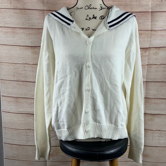 Vacuum Chinese sailing uniform Vintage Sweater - Picture 2 of 6